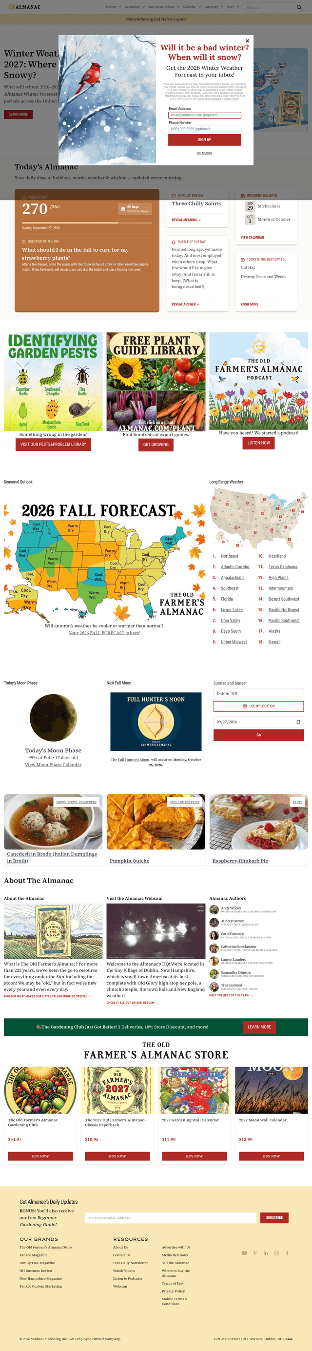Almanac pricing and plans