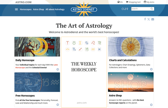 Astro product homepage