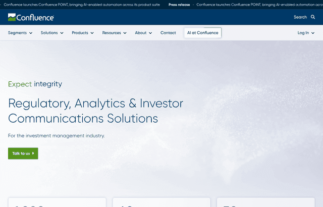 Confluence product homepage