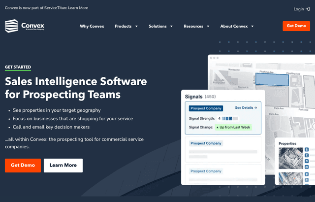Convex product homepage