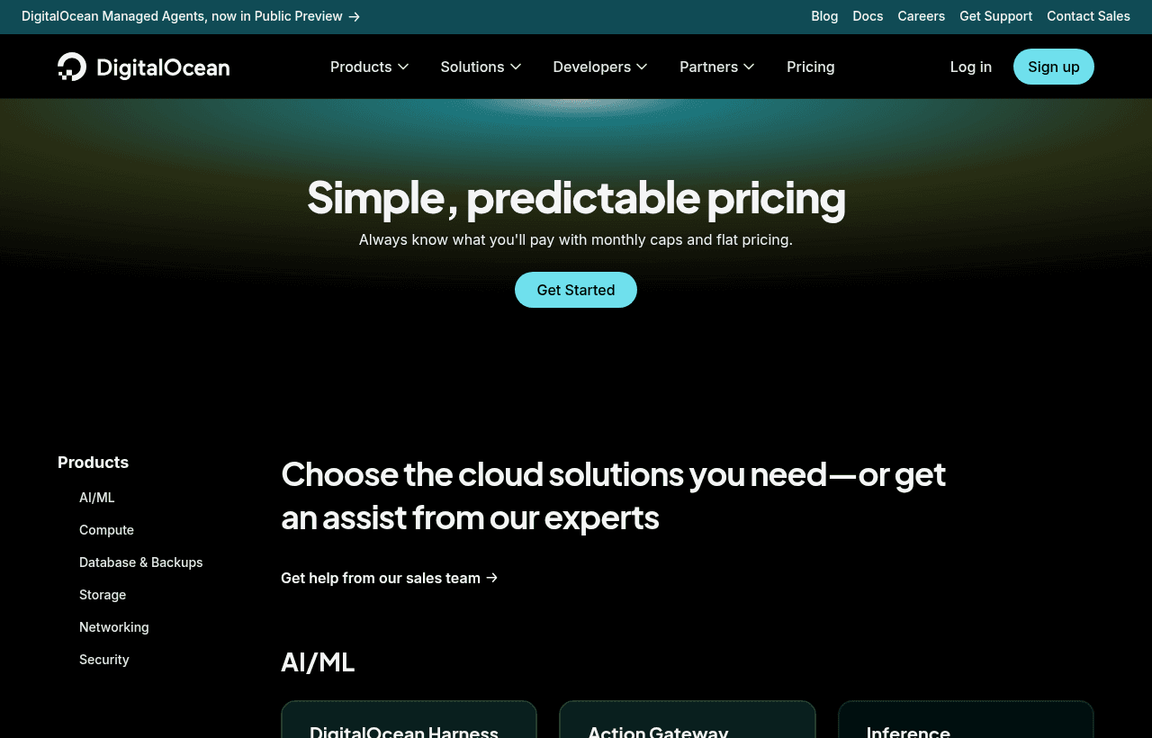DigitalOcean pricing and plans