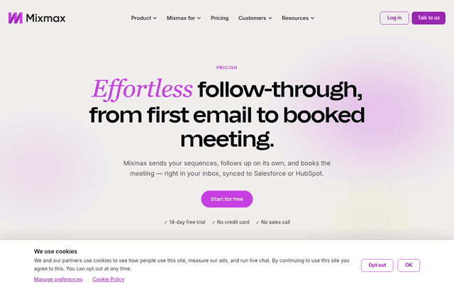 Mixmax pricing and plans