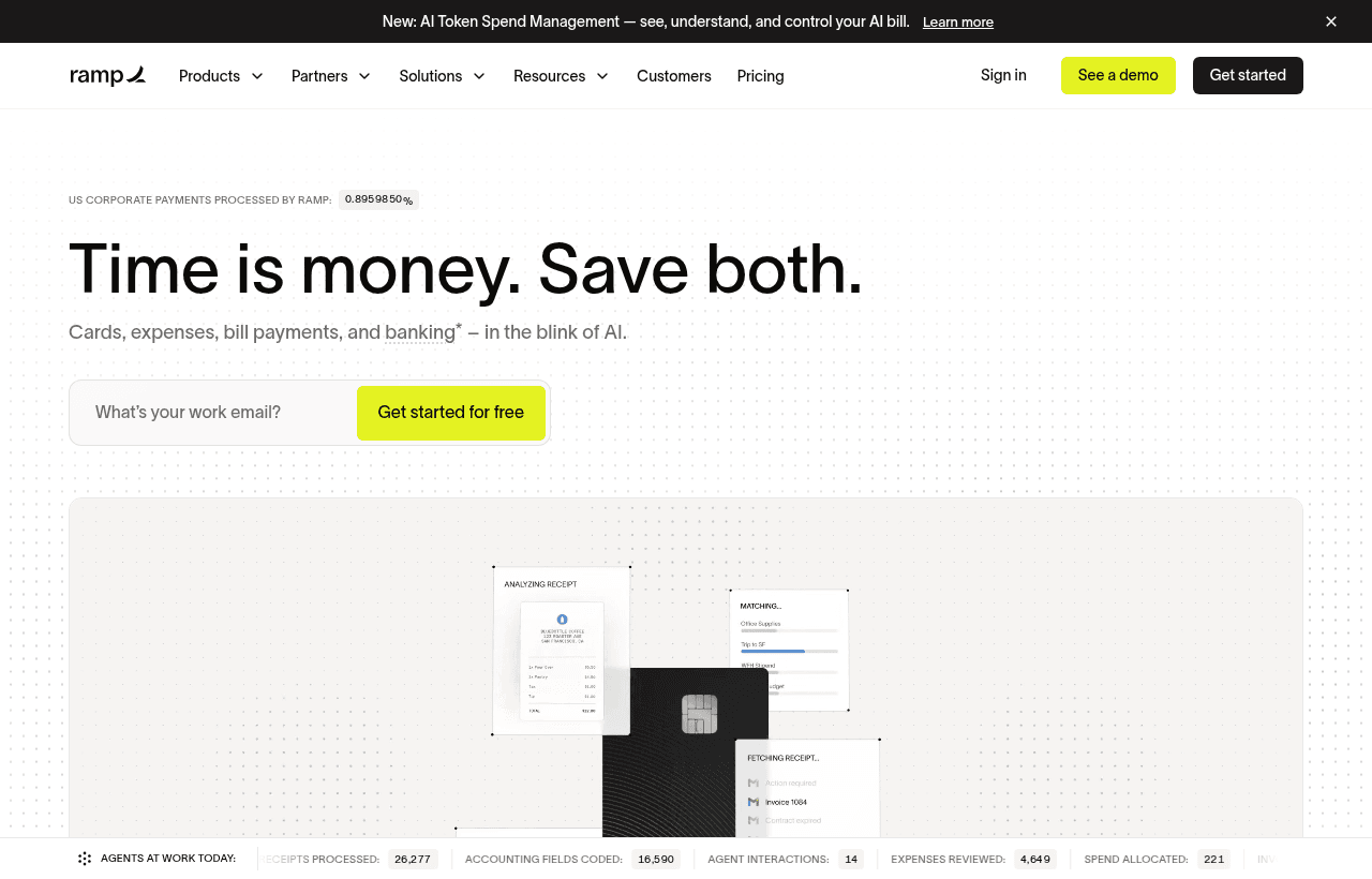 Ramp product homepage
