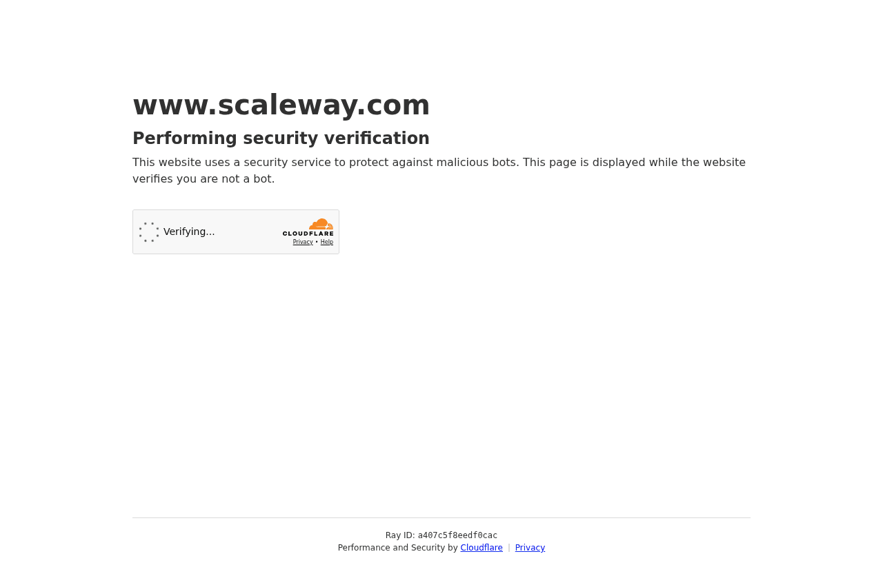 Scaleway product homepage