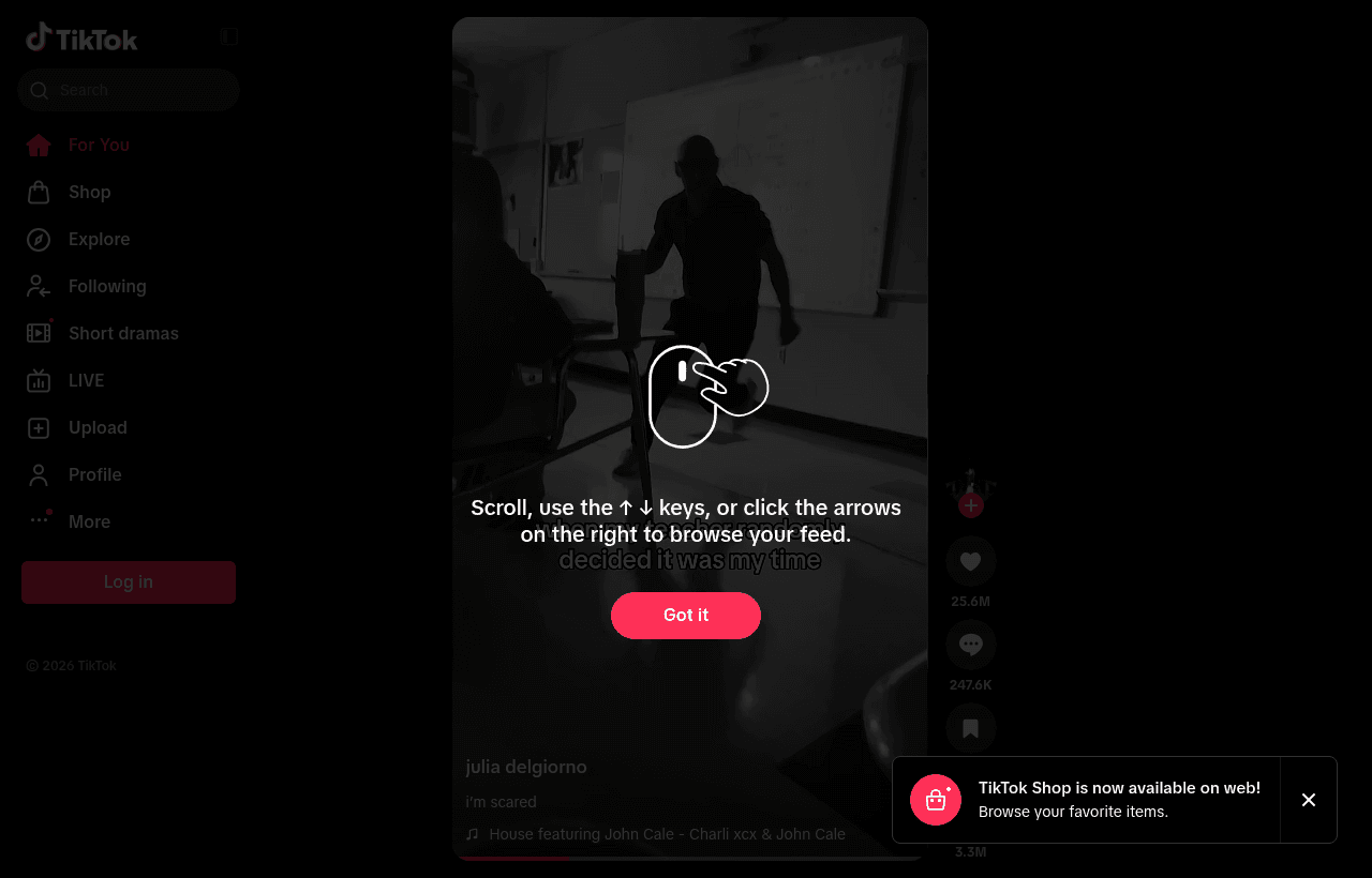 TikTok for Business product homepage