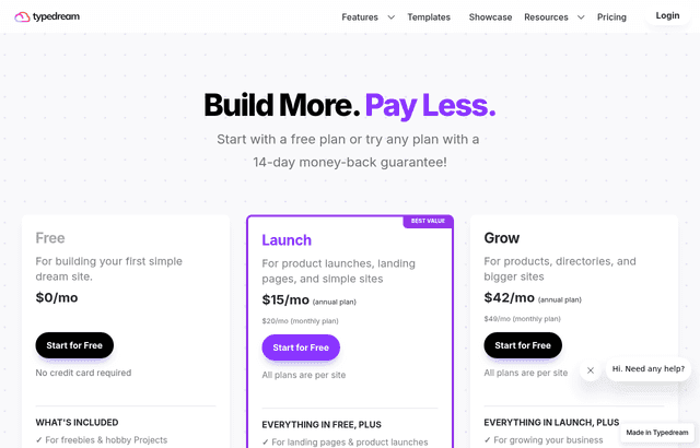 Typedream pricing and plans